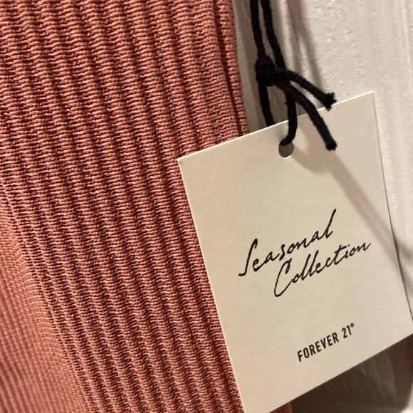 NWT Forever 21 Rose Ribbed Bodycon Thick Knit Dress - Picture 3 of 9